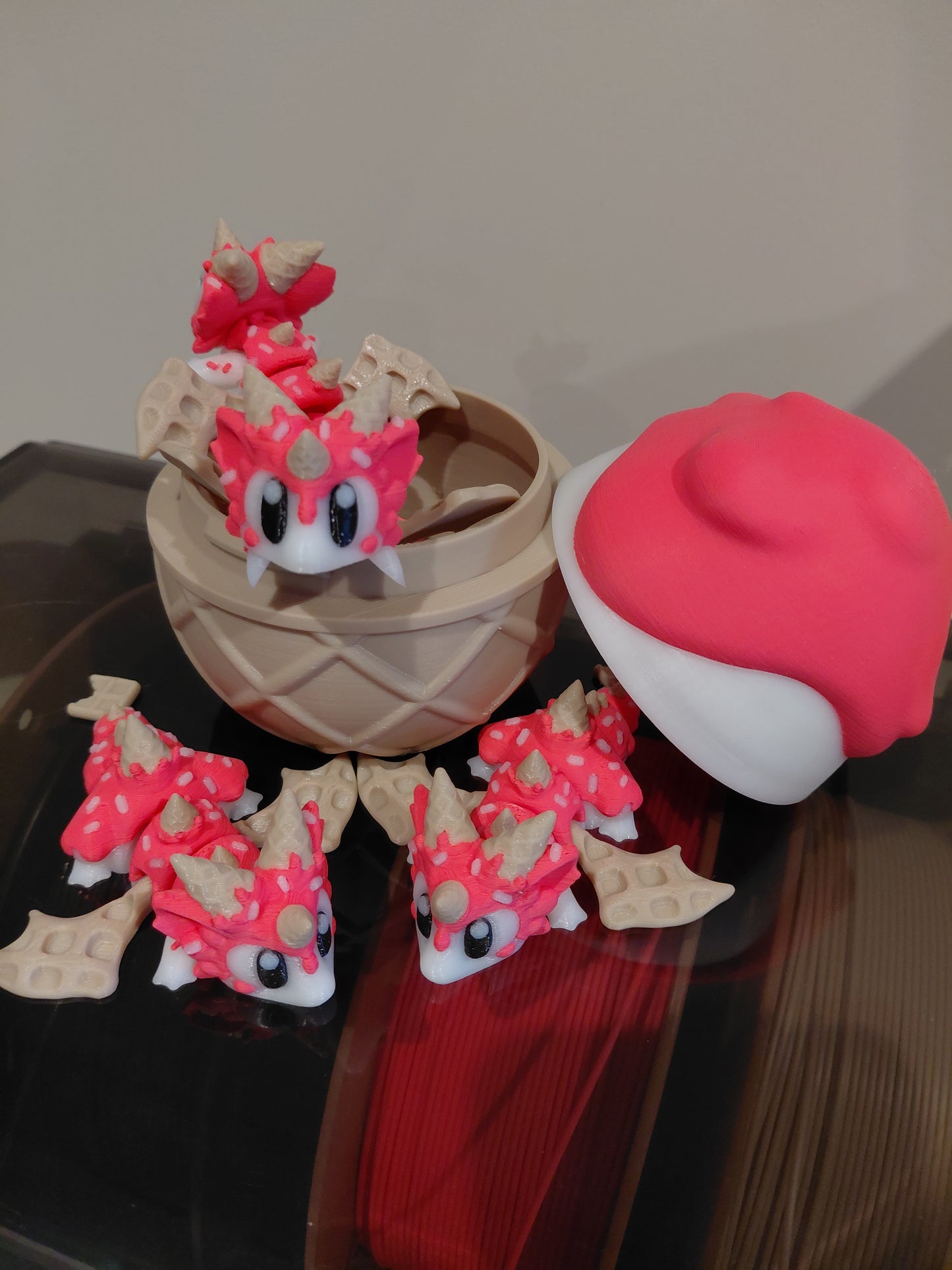 Strawberry Waffle Baby Dragon