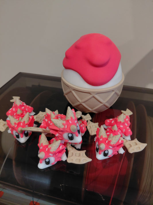 Strawberry Waffle Baby Dragon