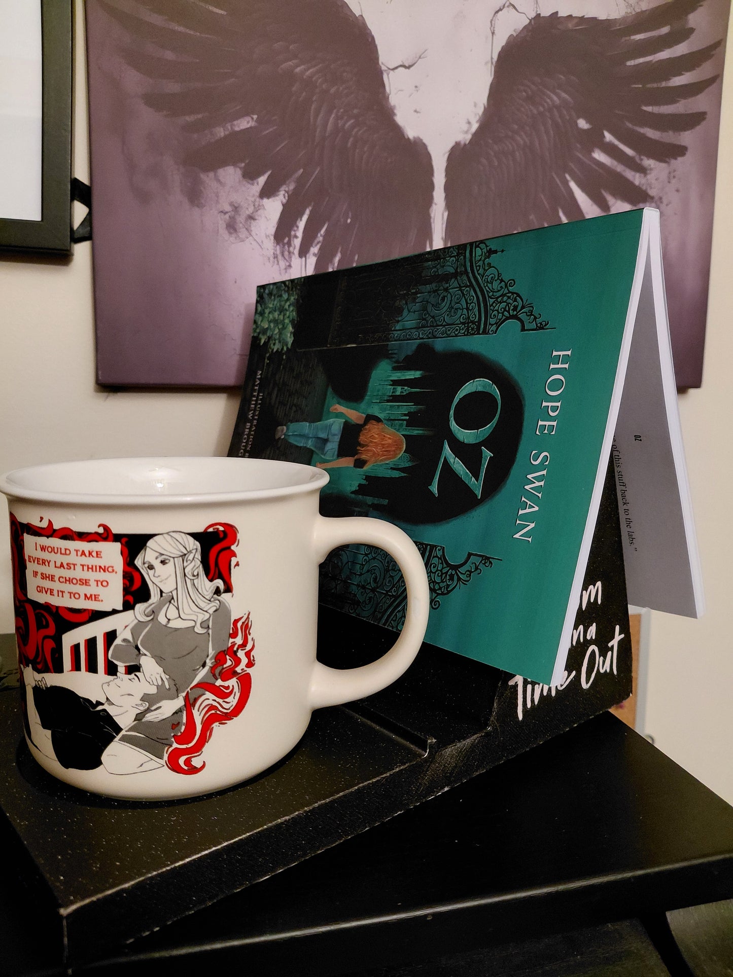 Book Stand with Mug Holder